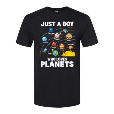 Just A Boy Who Loves Planets Solar System Astrology Space Softstyle CVC T-Shirt