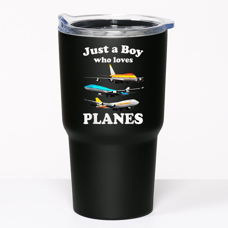 Just A Boy Who Loves Planes &Amp; Toddler Airplane Lover Tumbler