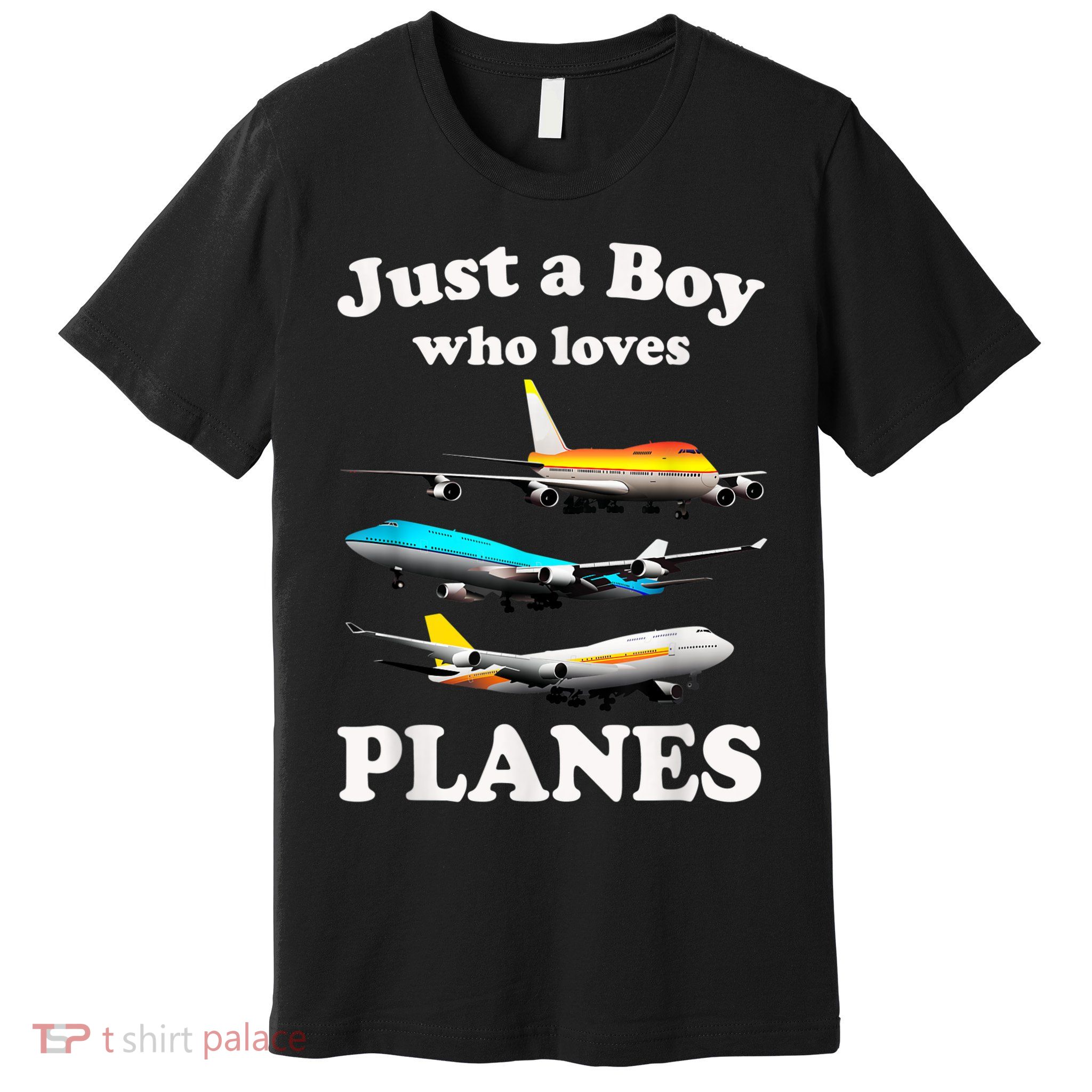 Just A Boy Who Loves Planes &Amp; Toddler Airplane Lover Premium T-Shirt