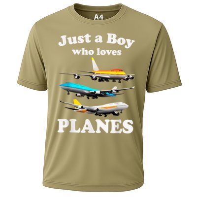 Just A Boy Who Loves Planes &Amp; Toddler Airplane Lover Performance Shirt