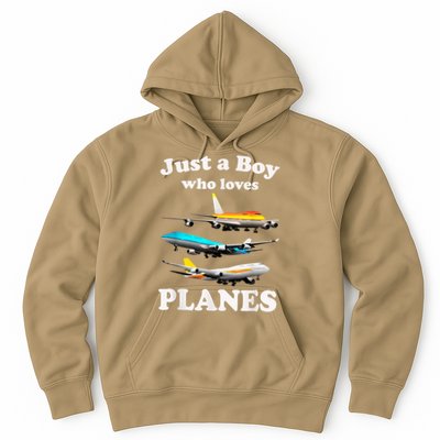 Just A Boy Who Loves Planes &Amp; Toddler Airplane Lover Hoodie