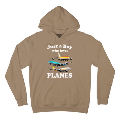 Just A Boy Who Loves Planes &Amp; Toddler Airplane Lover Hoodie