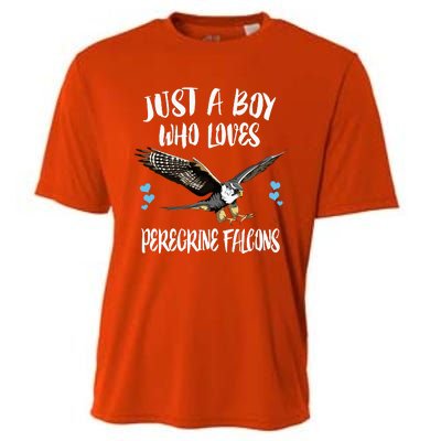 Just A Boy Who Loves Peregrine Birds Cooling Performance Crew T-Shirt