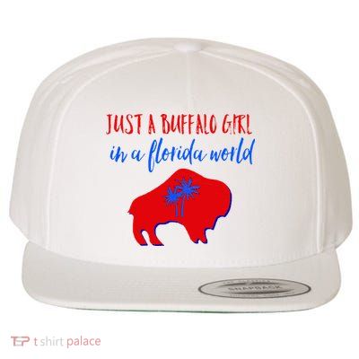 Just A Buffalo Girl In A Florida World Wool Snapback Cap