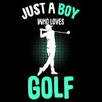 Just A Boy Who Loves Golf Club Golfer Golfing Gift Impact Tech Backpack