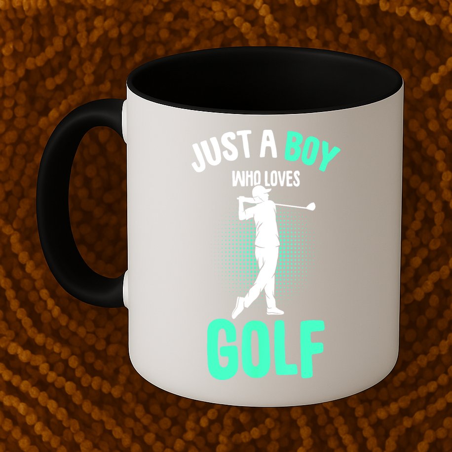 Just A Boy Who Loves Golf Club Golfer Golfing Gift Mug