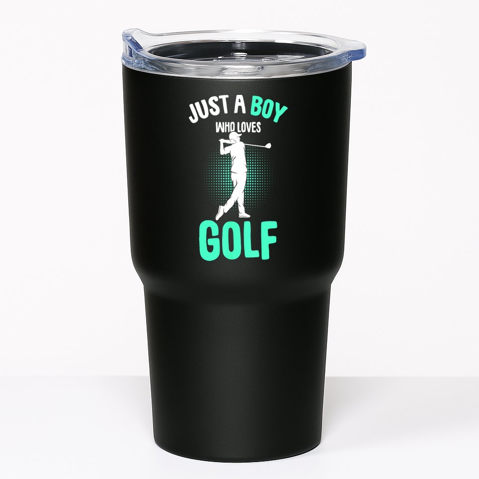 Just A Boy Who Loves Golf Club Golfer Golfing Gift Tumbler