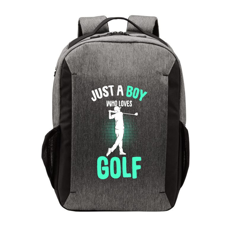 Just A Boy Who Loves Golf Club Golfer Golfing Gift Vector Backpack