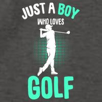 Just A Boy Who Loves Golf Club Golfer Golfing Gift Vector Backpack