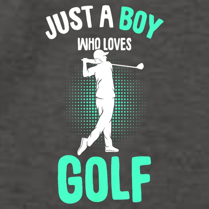 Just A Boy Who Loves Golf Club Golfer Golfing Gift Vector Backpack