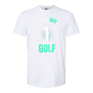 Just A Boy Who Loves Golf Club Golfer Golfing Gift Softstyle CVC T-Shirt