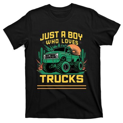 Just A Boy Who Loves Trucks T-Shirt