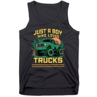 Just A Boy Who Loves Trucks Tank Top