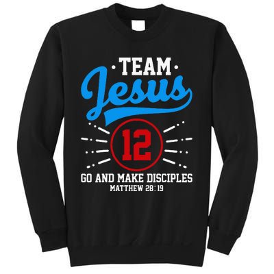 Jesus And Baseball Team Jesus Christian Matthew 2819 Verse Sweatshirt