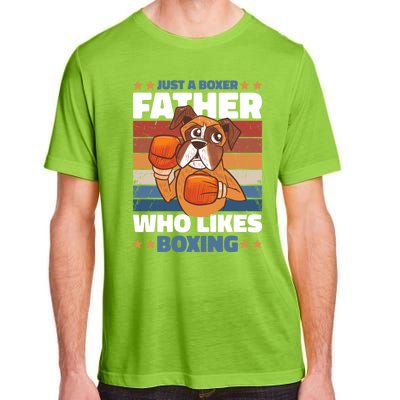 Just A Boxer Father Who Love Boxing For Fathersday Gift Adult ChromaSoft Performance T-Shirt