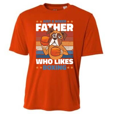 Just A Boxer Father Who Love Boxing For Fathersday Gift Cooling Performance Crew T-Shirt