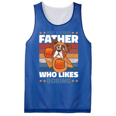 Just A Boxer Father Who Love Boxing For Fathersday Gift Mesh Reversible Basketball Jersey Tank