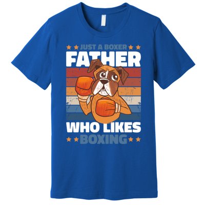 Just A Boxer Father Who Love Boxing For Fathersday Gift Premium T-Shirt