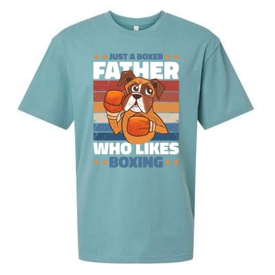 Just A Boxer Father Who Love Boxing For Fathersday Gift Sueded Cloud Jersey T-Shirt