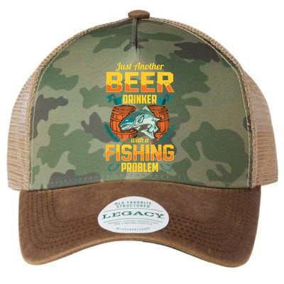 Just Another Beer Drinker With A Fishing Problem Legacy Tie Dye Trucker Hat
