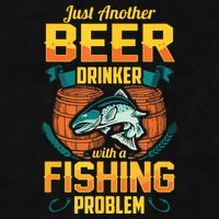 Just Another Beer Drinker With A Fishing Problem Ladies PosiCharge Tri-Blend Wicking Tank