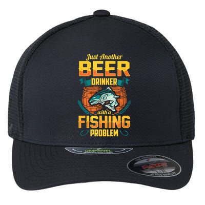 Just Another Beer Drinker With A Fishing Problem Flexfit Unipanel Trucker Cap