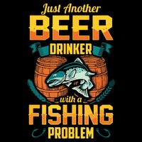 Just Another Beer Drinker With A Fishing Problem Wool Snapback Cap