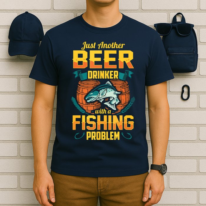 Just Another Beer Drinker With A Fishing Problem T-Shirt