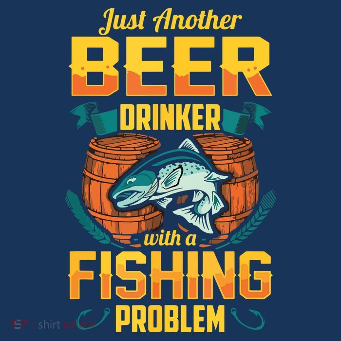 Just Another Beer Drinker With A Fishing Problem Crop Top