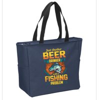 Just Another Beer Drinker With A Fishing Problem Zip Tote Bag