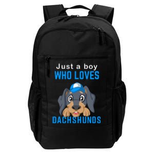 Just A Boy Who Loves Dachshunds Daily Commute Backpack