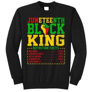 Juneteenth  Afro Black King Nutrition Sweatshirt