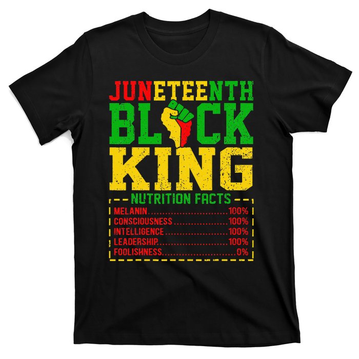 Juneteenth  Afro Black King Nutrition T-Shirt