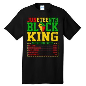 Juneteenth  Afro Black King Nutrition Tall T-Shirt