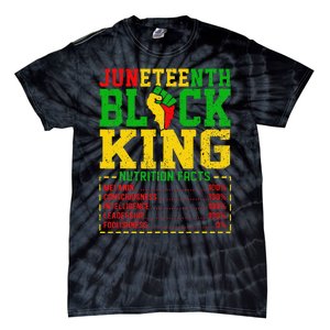 Juneteenth  Afro Black King Nutrition Tie-Dye T-Shirt