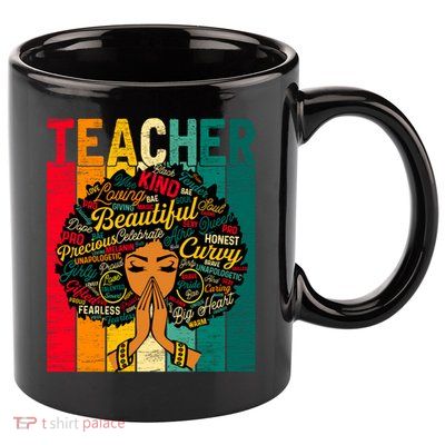Juneteenth Afro Black History Month African American Teacher Gift 11oz C Handle Ceramic Mug
