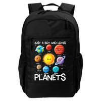 Just A Boy Who Loves Planets Solar System Space Science Gift Backpack