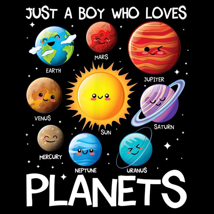 Just A Boy Who Loves Planets Solar System Space Science Gift Backpack