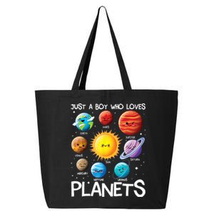 Just A Boy Who Loves Planets Solar System Space Science Gift 25L Jumbo Tote