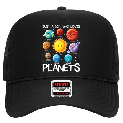 Just A Boy Who Loves Planets Solar System Space Science Gift Trucker Hat