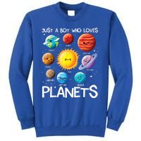 Just A Boy Who Loves Planets Solar System Space Science Gift Sweatshirt