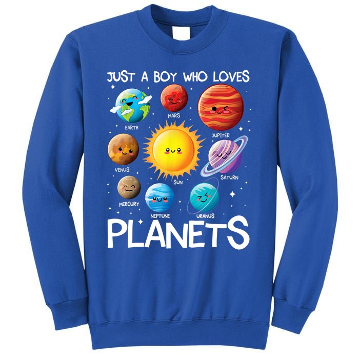 Just A Boy Who Loves Planets Solar System Space Science Gift Sweatshirt