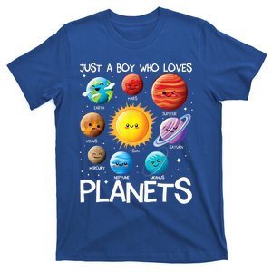 Just A Boy Who Loves Planets Solar System Space Science Gift T-Shirt