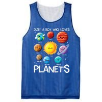 Just A Boy Who Loves Planets Solar System Space Science Gift Mesh Reversible Basketball Jersey Tank