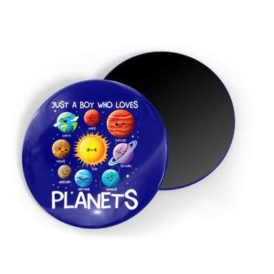 Just A Boy Who Loves Planets Solar System Space Science Gift Magnet