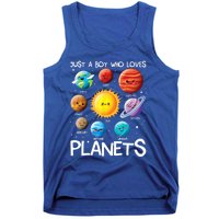 Just A Boy Who Loves Planets Solar System Space Science Gift Tank Top