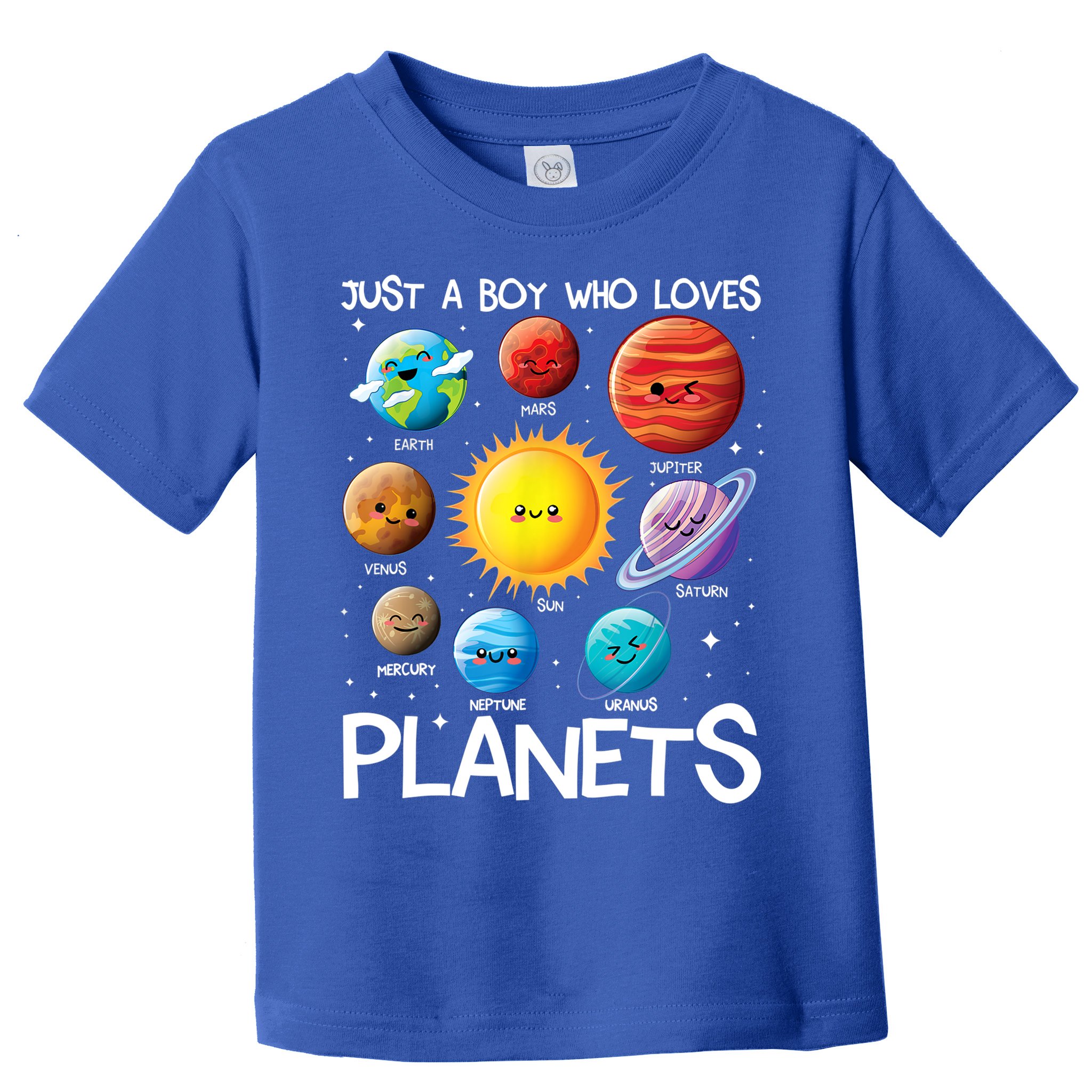Just A Boy Who Loves Planets Solar System Space Science Gift Toddler T-Shirt
