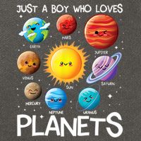 Just A Boy Who Loves Planets Solar System Space Science Gift Cotton Canvas Backpack
