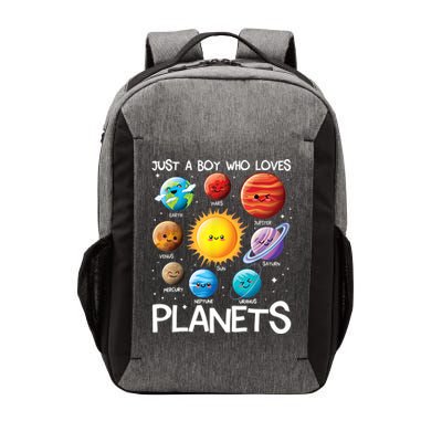 Just A Boy Who Loves Planets Solar System Space Science Gift Vector Backpack