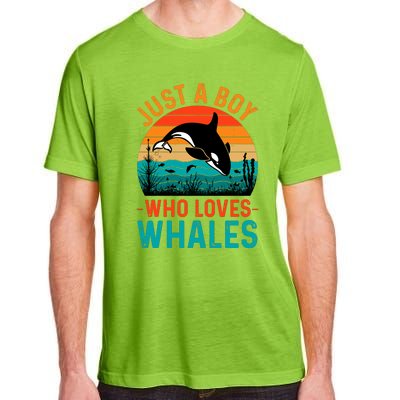 Just A Boy Who Loves Whales Adult ChromaSoft Performance T-Shirt